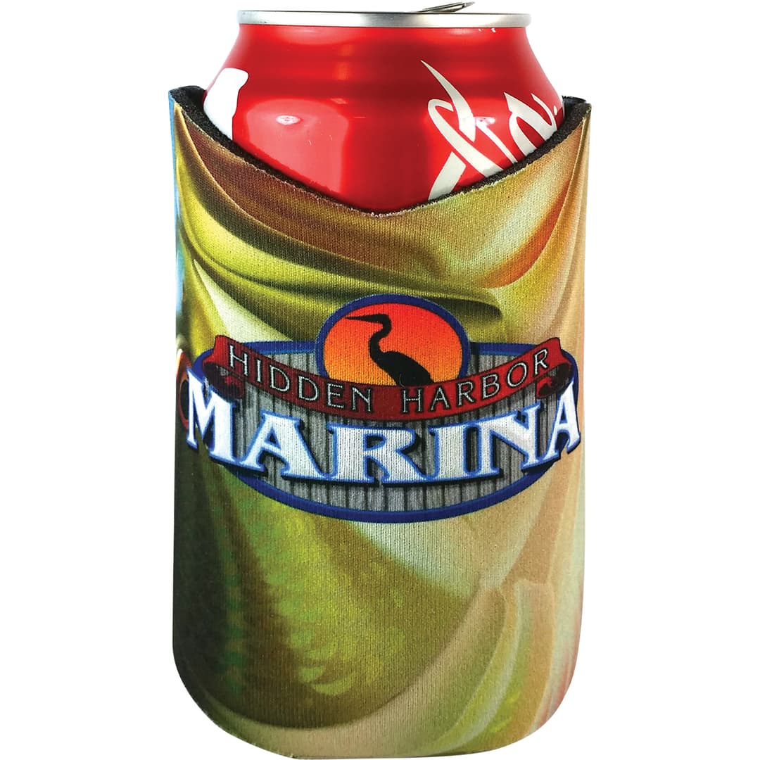 American Made Full Color Bass Can Cooler