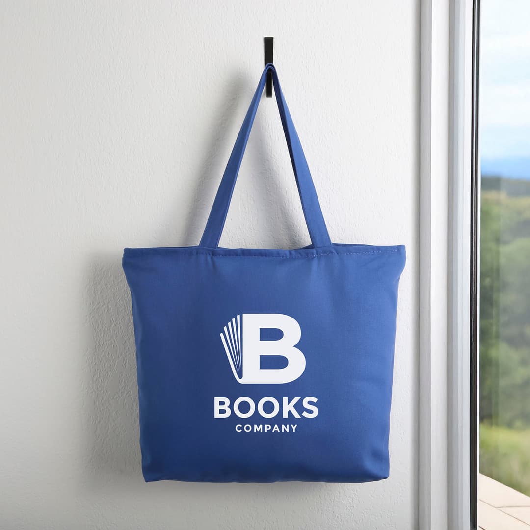12 oz. Beaverton Zippered Cotton Canvas Tote