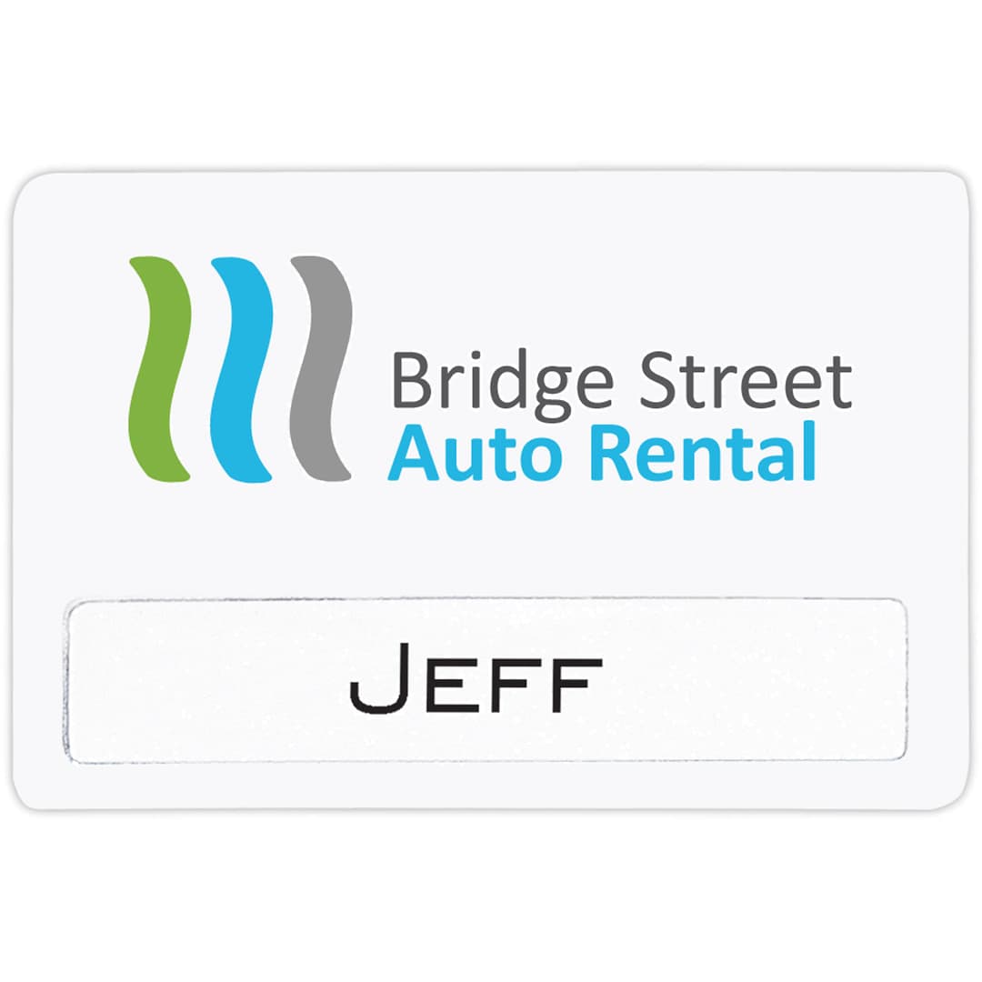 Atlanta Reusable Economy Name Badge (Standard Size 3" x 2")