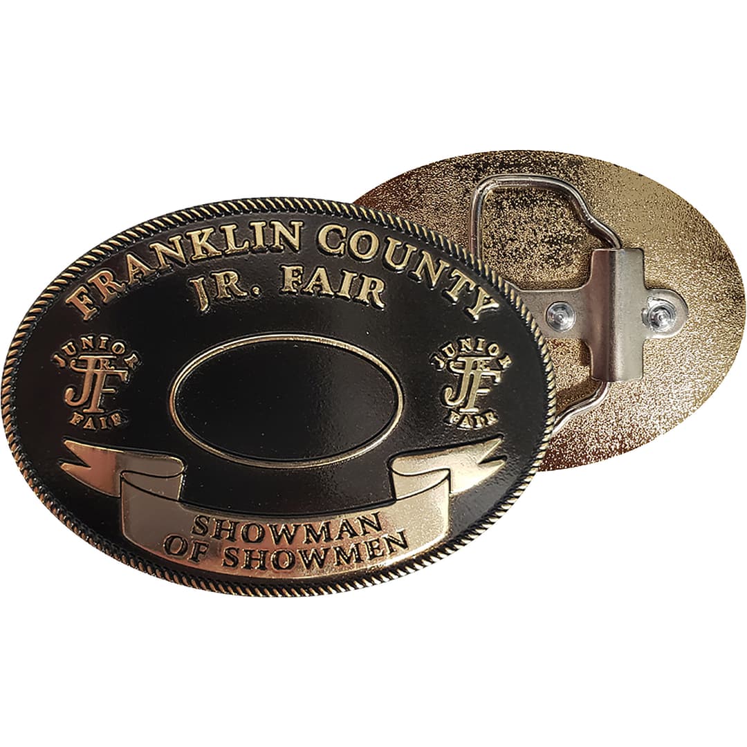 Belt Buckles: 3" W X 2" H