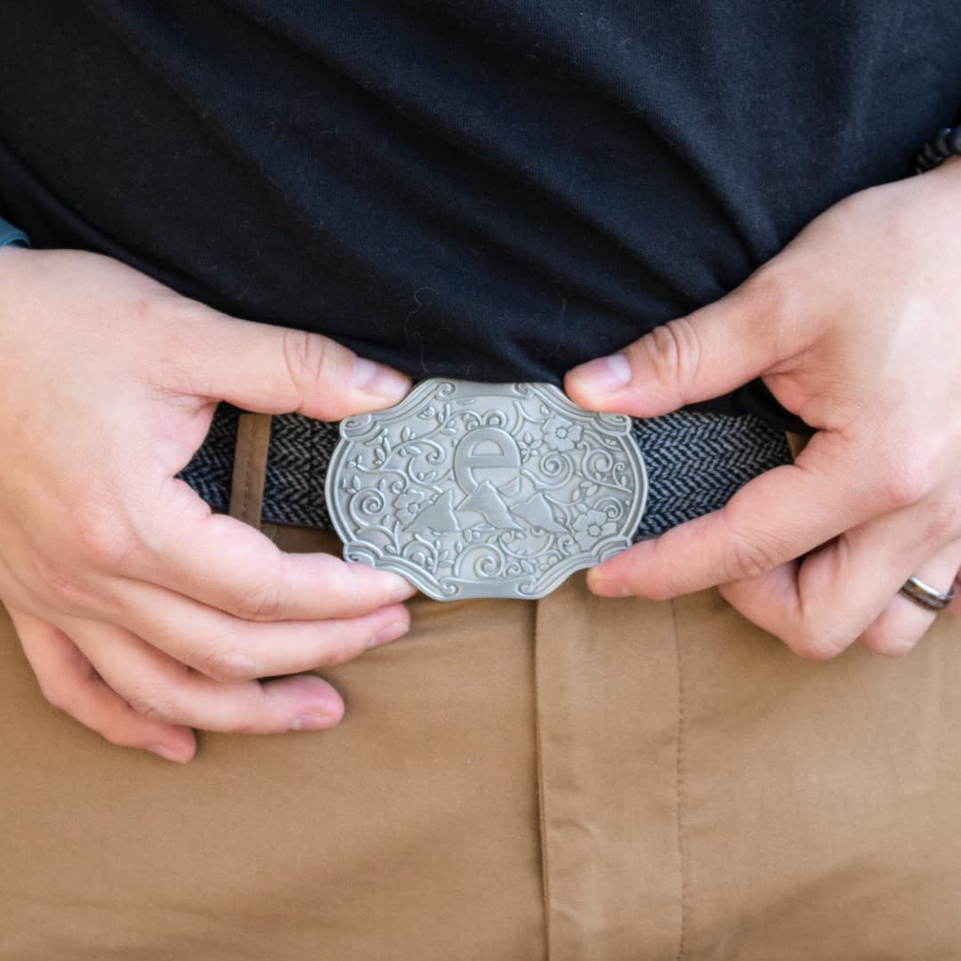 Belt Buckles: 3-1/2" W X 2-1/2" H