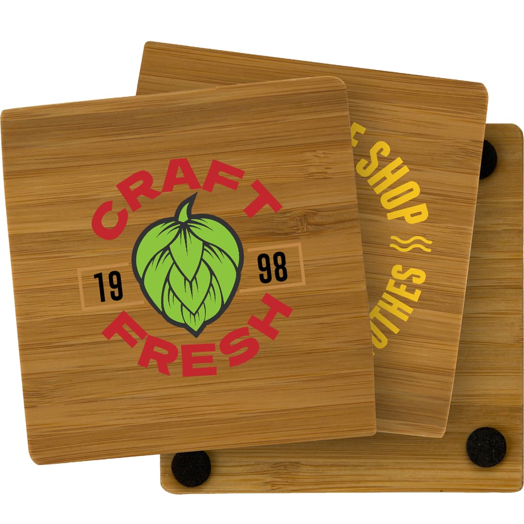 Bamboo Coasters: Single Square