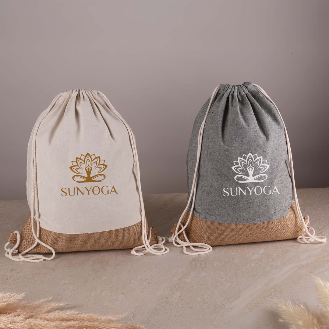 Quetico 8oz Cotton & Jute Drawstring Bag