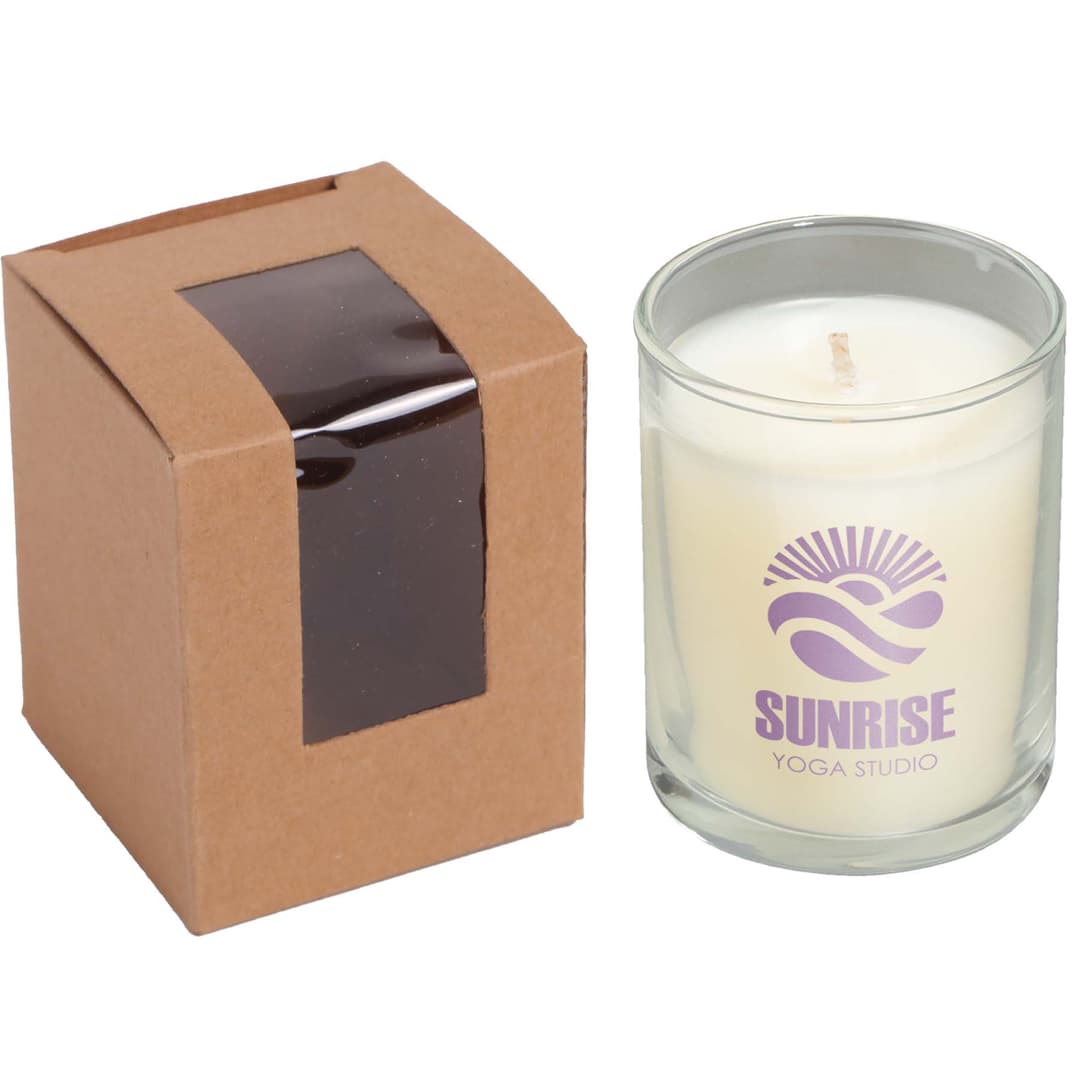 Wixie Candle With Kraft Paper Box: 3 Oz