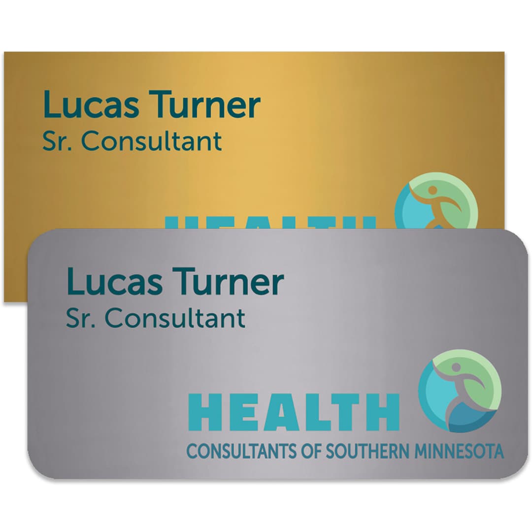 Charleston Plastic Express Name Badge (Standard Size 1-1/2" x 3")