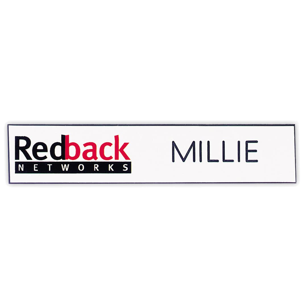 Chicago Plastic Name Badge (Custom sized between 0 and 3 sq. in.)