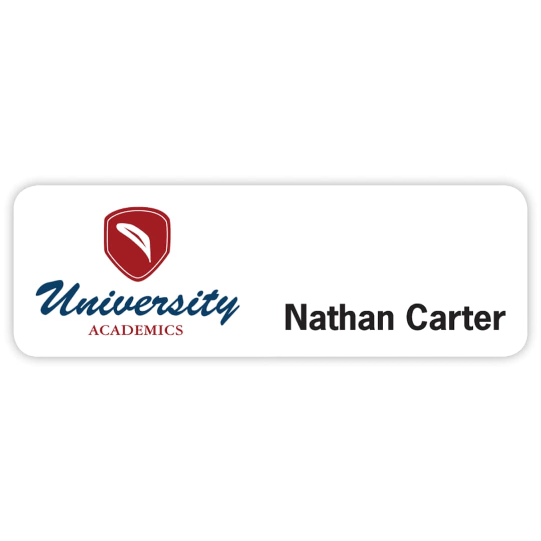 Chicago Plastic Standard Name Badge (Standard Size 1" x 3")