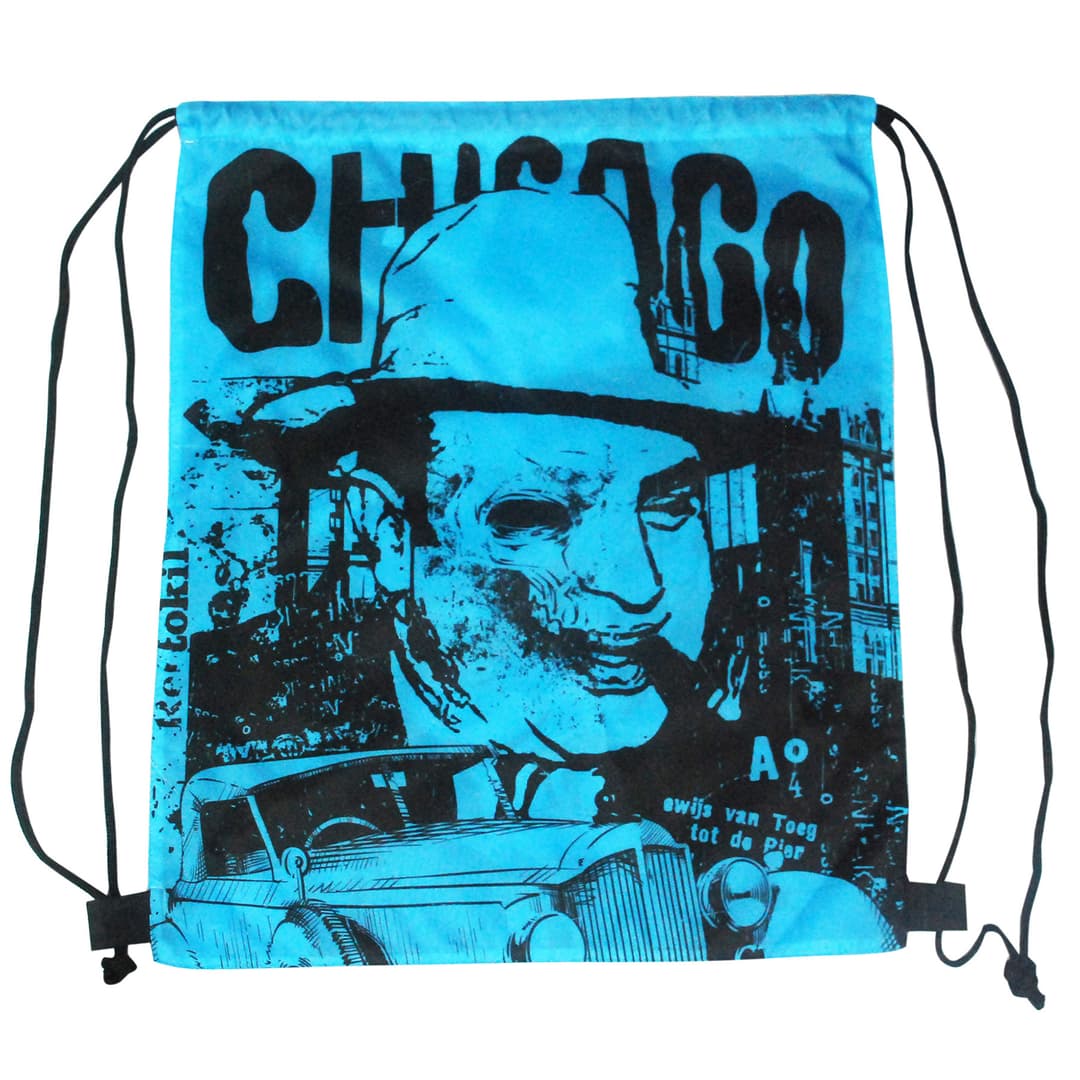 210D Drawstring Bag 2 Sides Full Color Printed: 15" X 18"