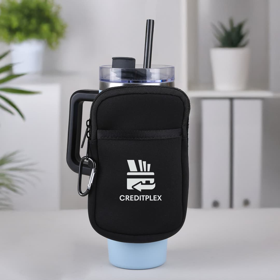 Carry-All Neoprene Tumbler Sleeve & Pouch