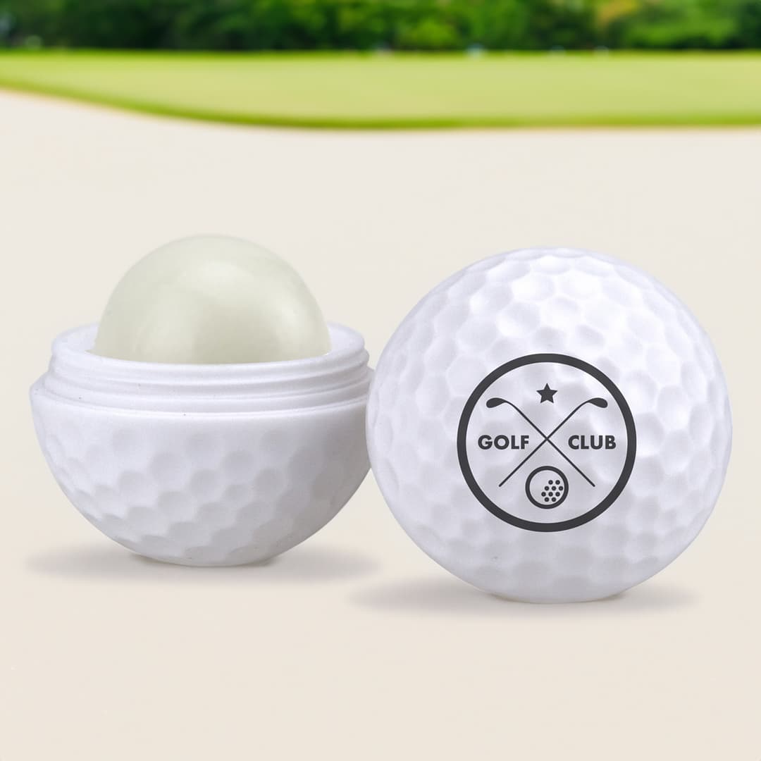 Golf Ball Lip Moisturizer with Sunscreen