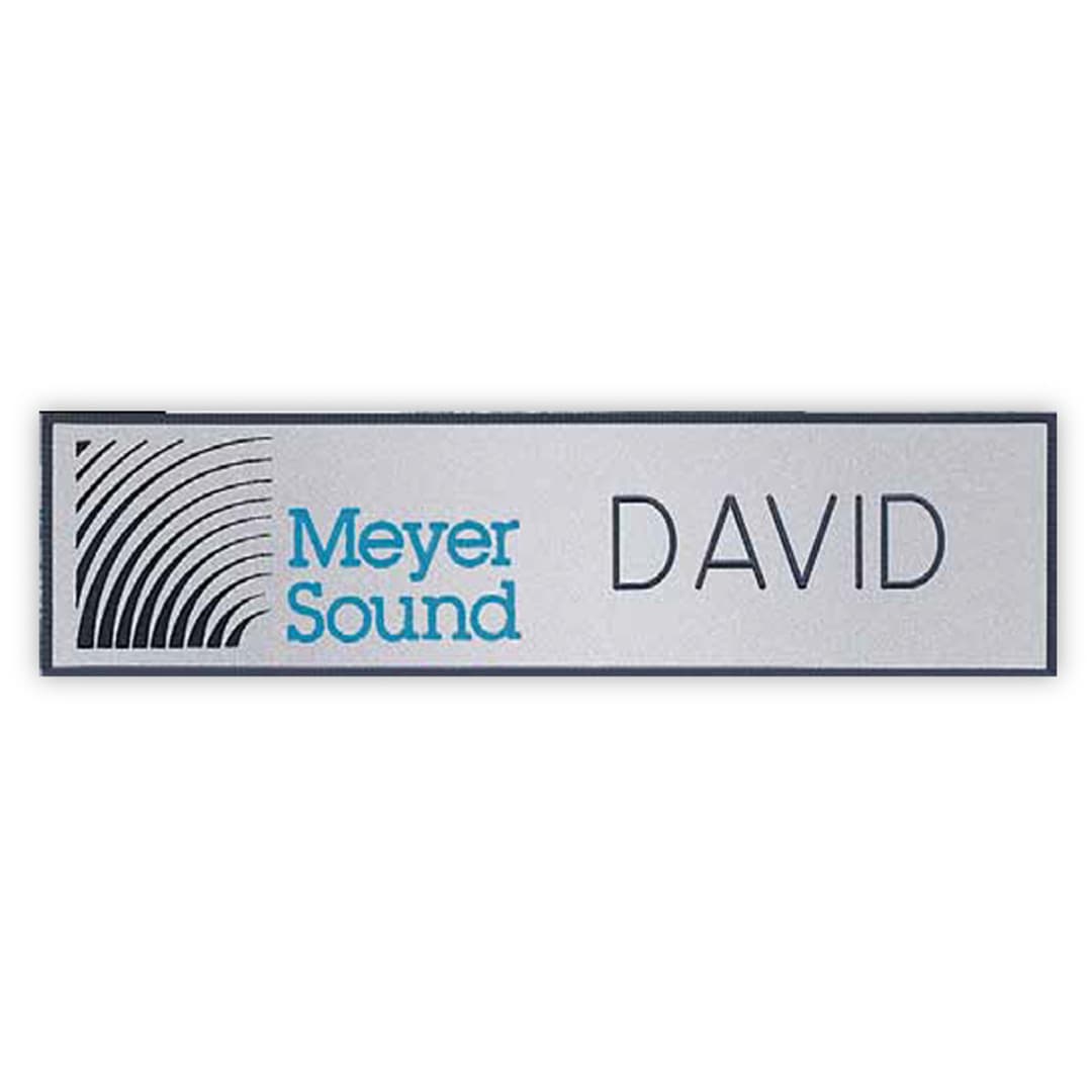 Hollywood Plastic Name Badge (Custom sized between 0 and 3 sq. in.)