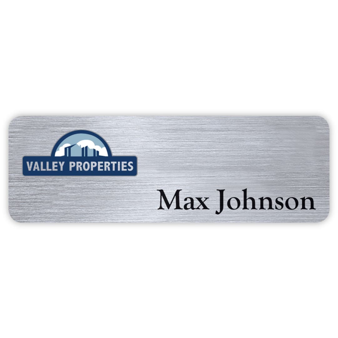 Hollywood Plastic Express Name Badge (Standard size 1" x 3")