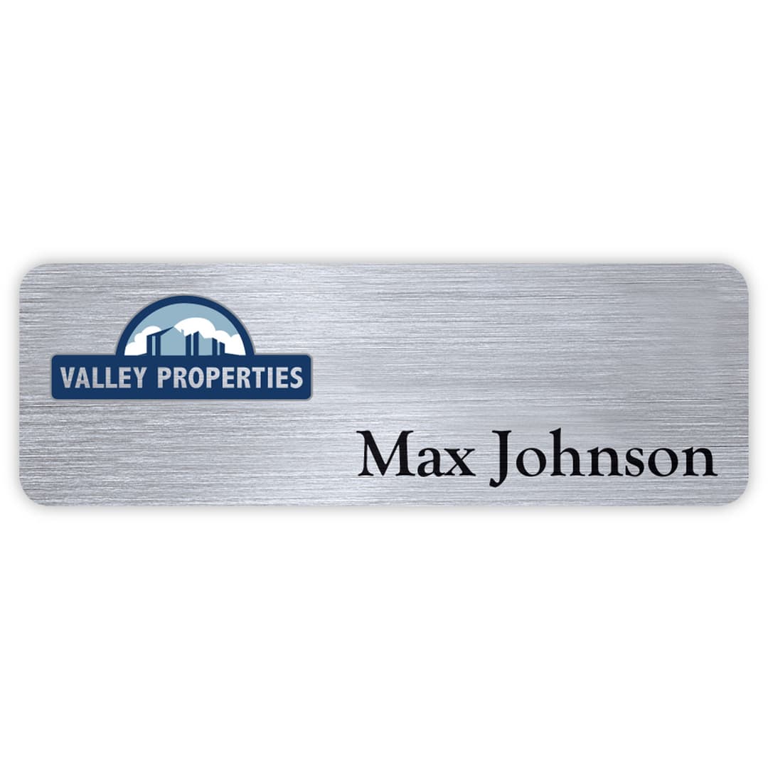 Hollywood Plastic Name Badge (Standard Size 1" x 3")