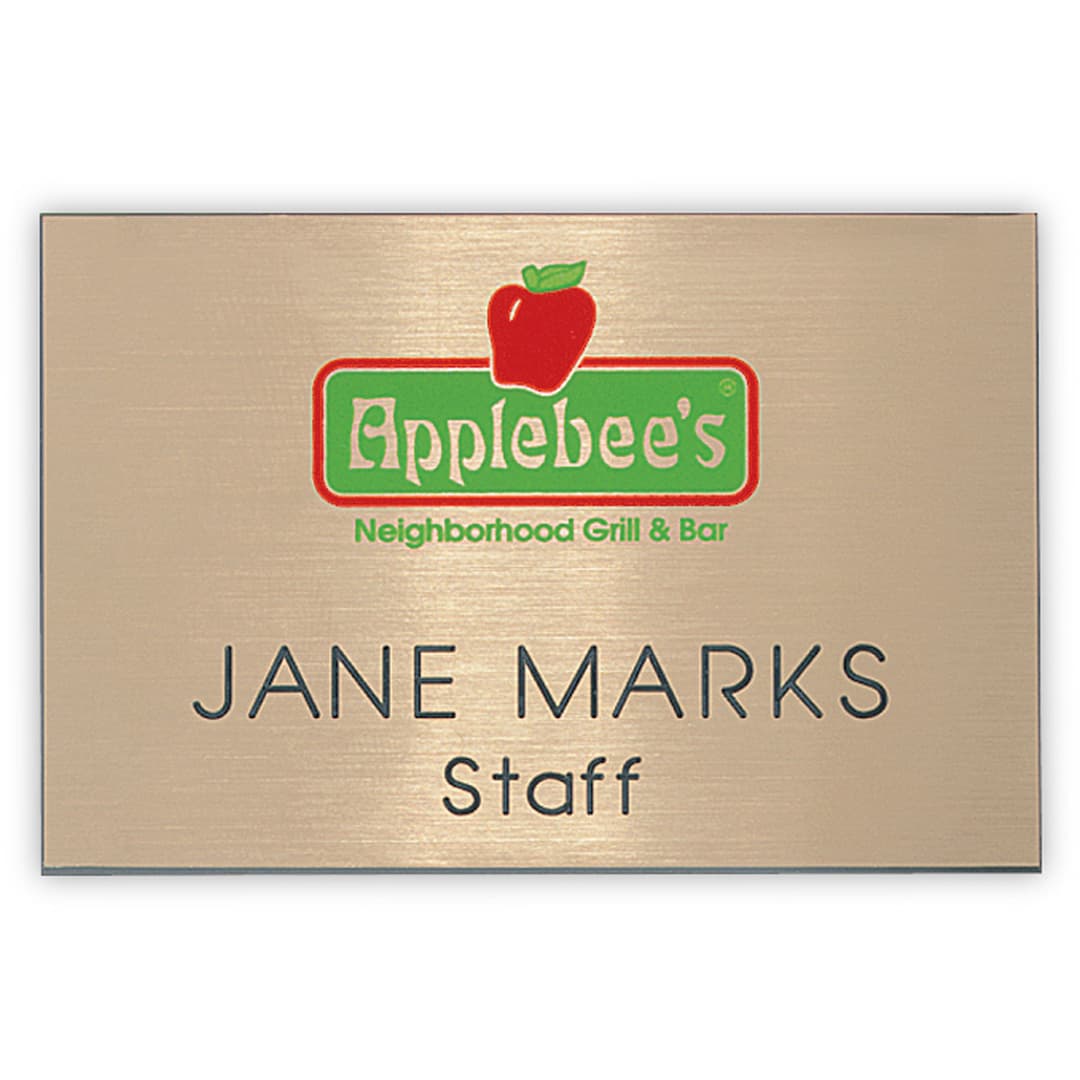 Hollywood Plastic Name Badge (Standard Size 2" x 3")