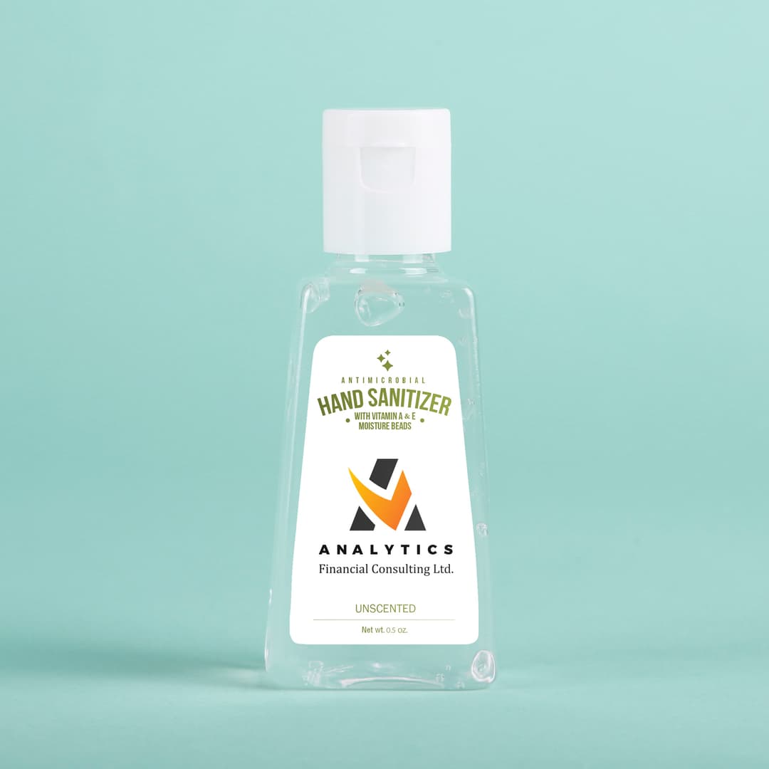 Hand Sanitizer Gel: 1 Oz Triangle Bottle