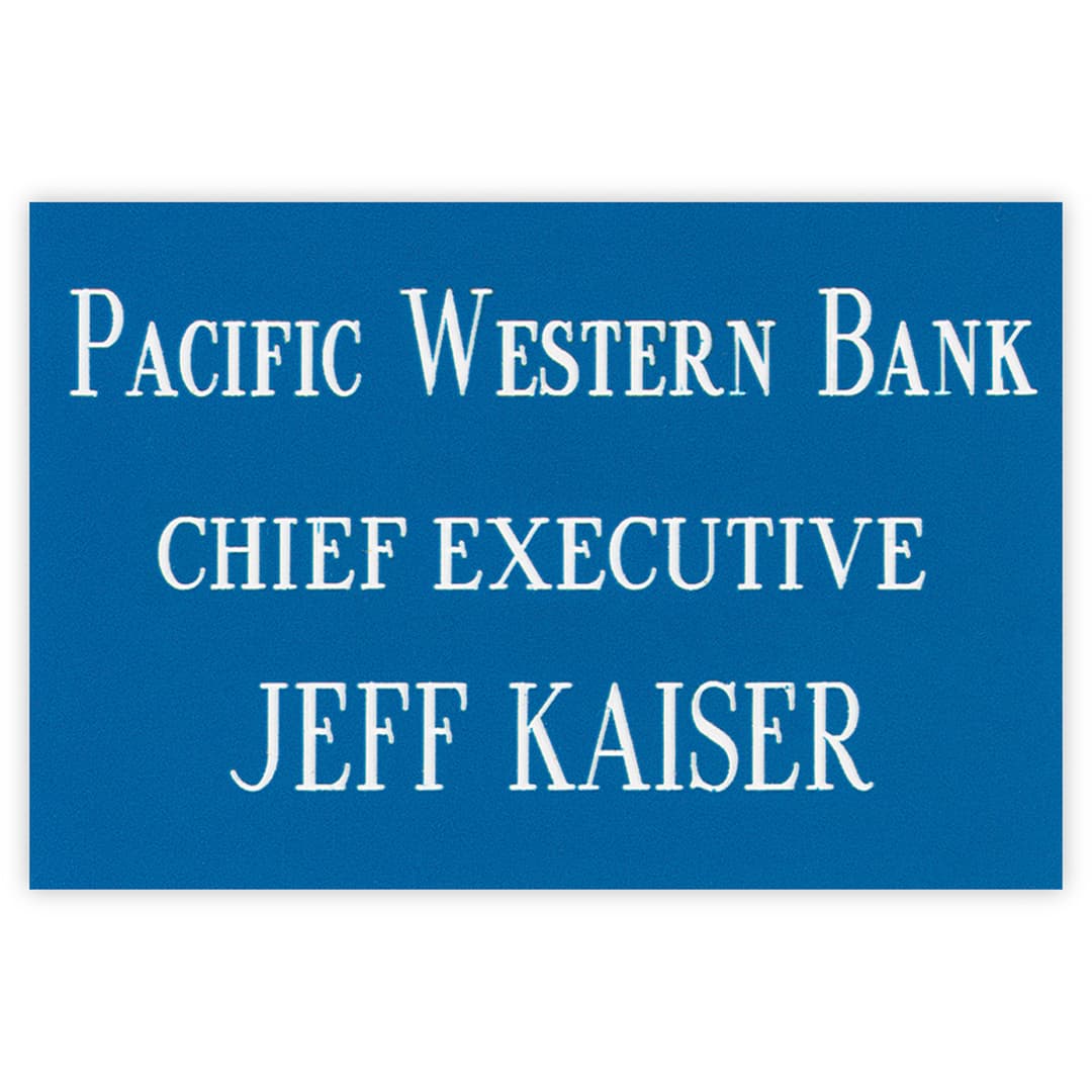 Los Angeles Standard Plastic Name Badge (Standard Size 2" x 3")