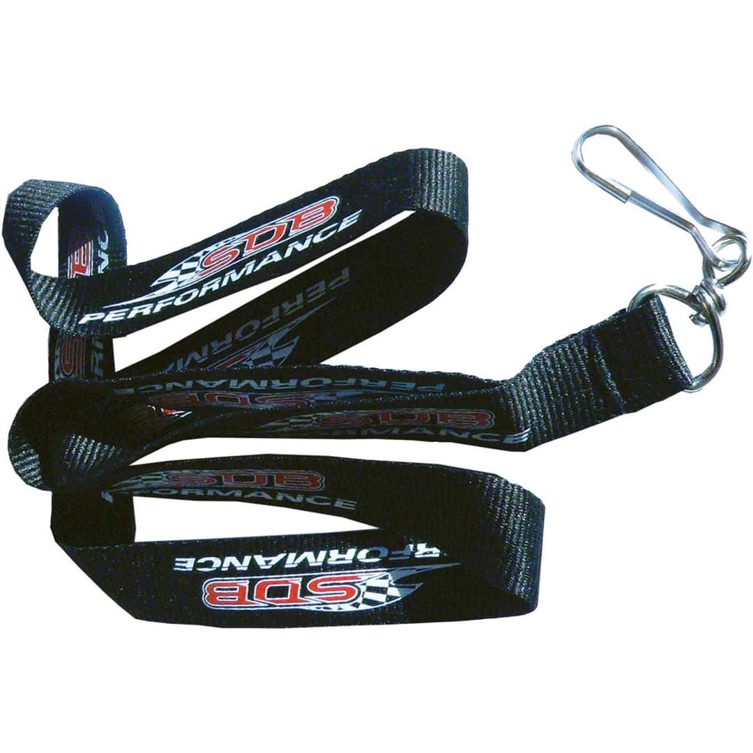 Silkscreened Flat Polyester Lanyard: 1" W X 36" L
