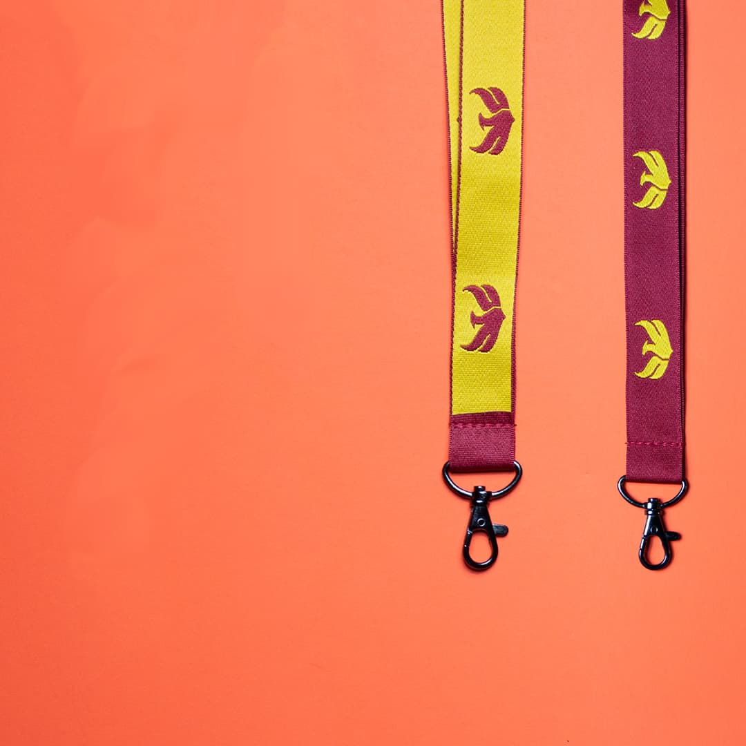 Woven Lanyards: 1/2" W X 36" L