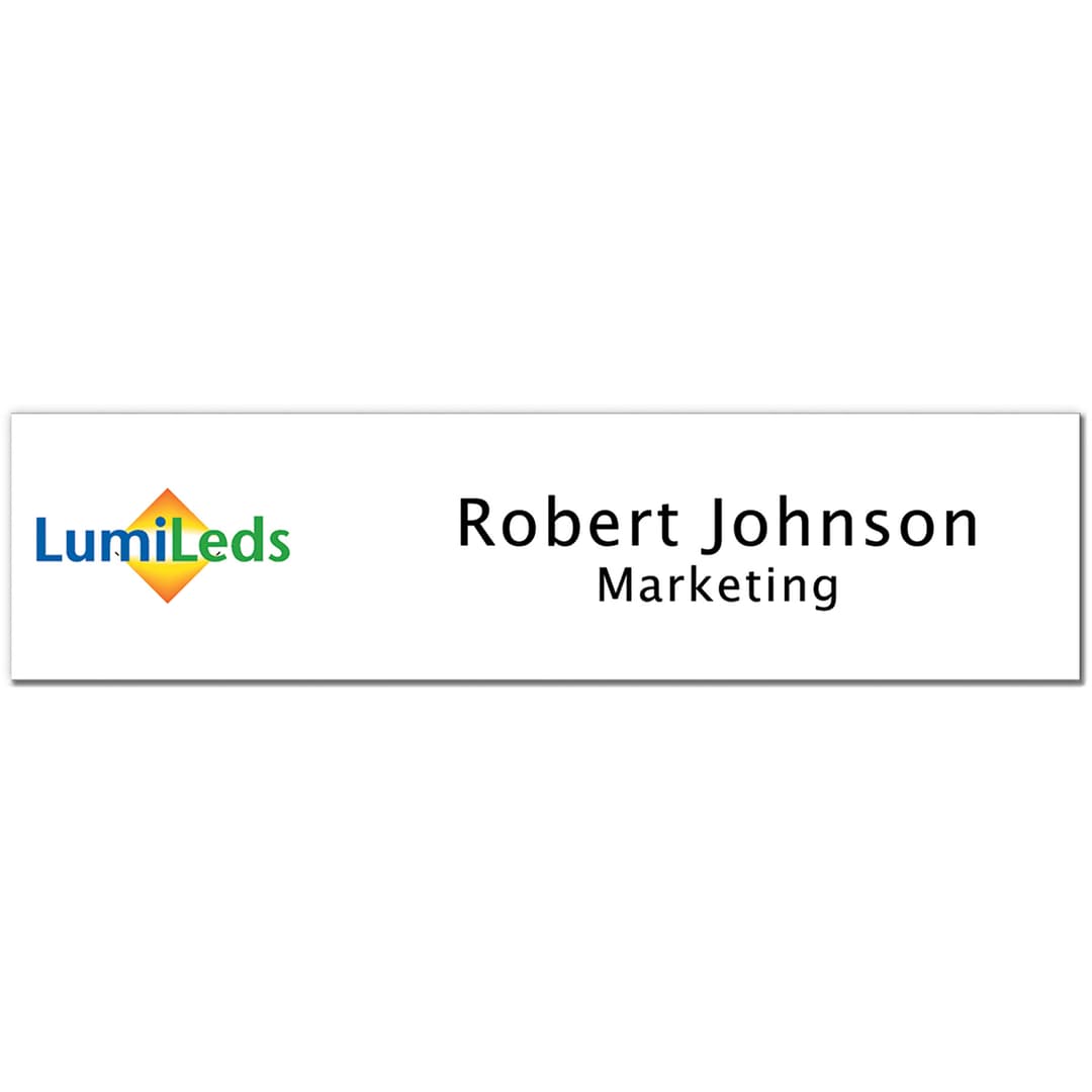 Moniker Full Color Name Plate: 8" X 2"