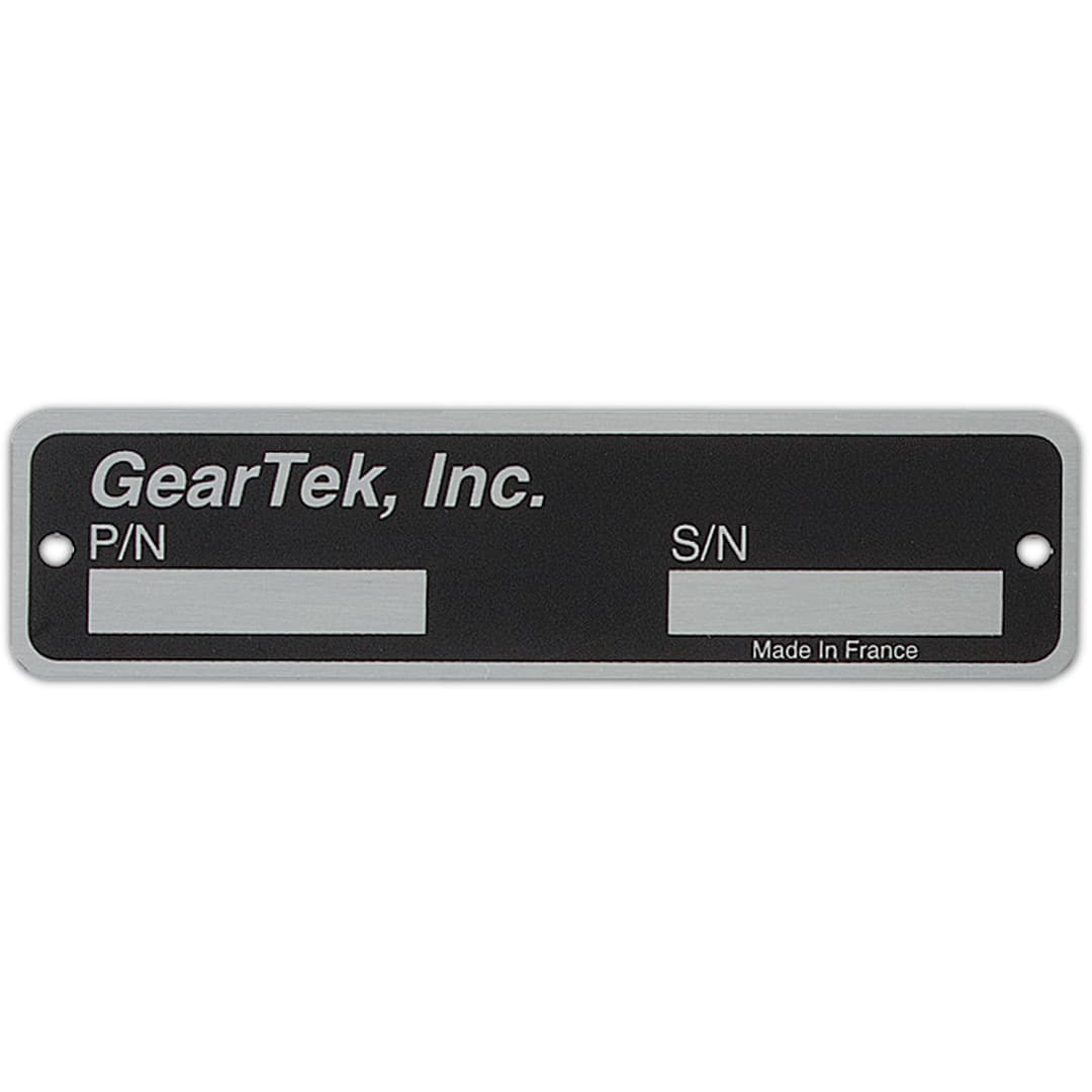 Metal Plates & Signage: 3-6 sq. in.