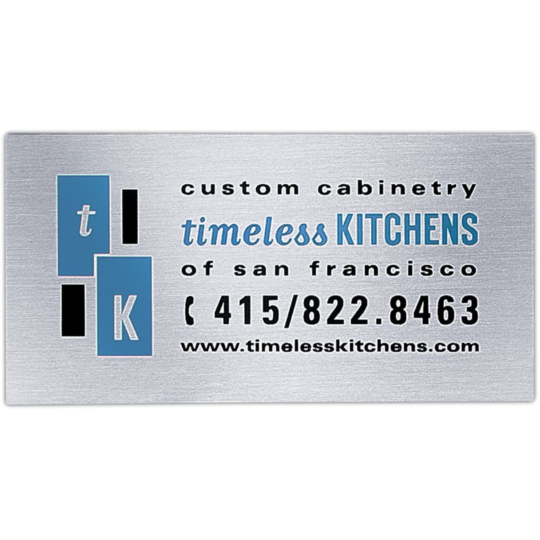 Metal Plates & Signage: 15-20 sq. in.