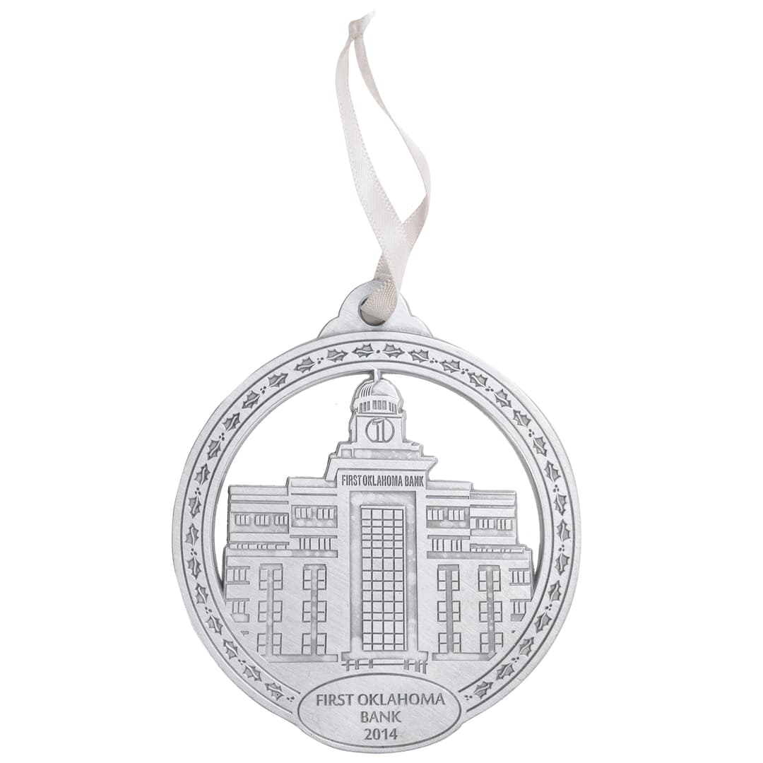 Die Struck Ornaments: 2 1/2" W X 2 1/2" H