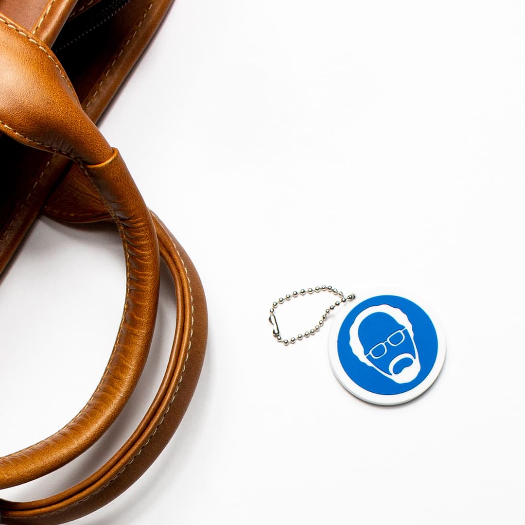 Pvc Fob With Keyring: 1 3/4" W X 1 3/4" H