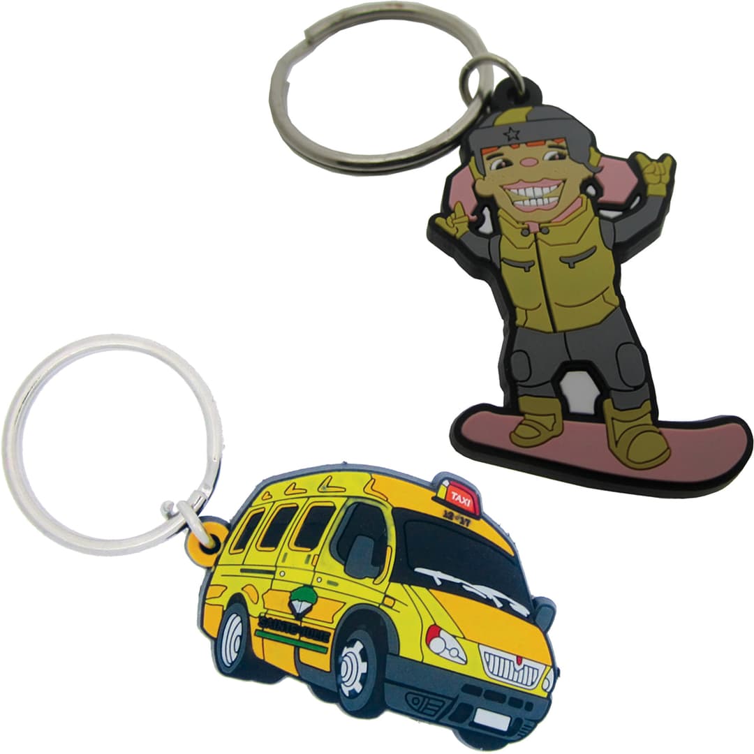 Pvc Fob With Keyring: 2" W X 2" H