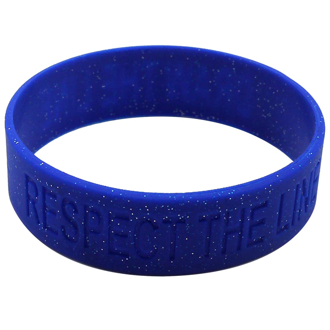 Debossed Silicone Bracelets: 25Mm