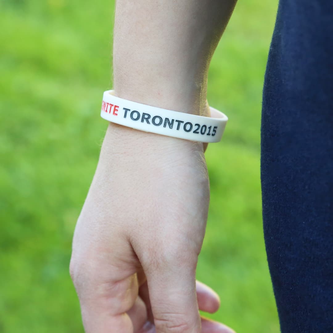 Debossed & Color Filled Silicone Bracelets: 12Mm