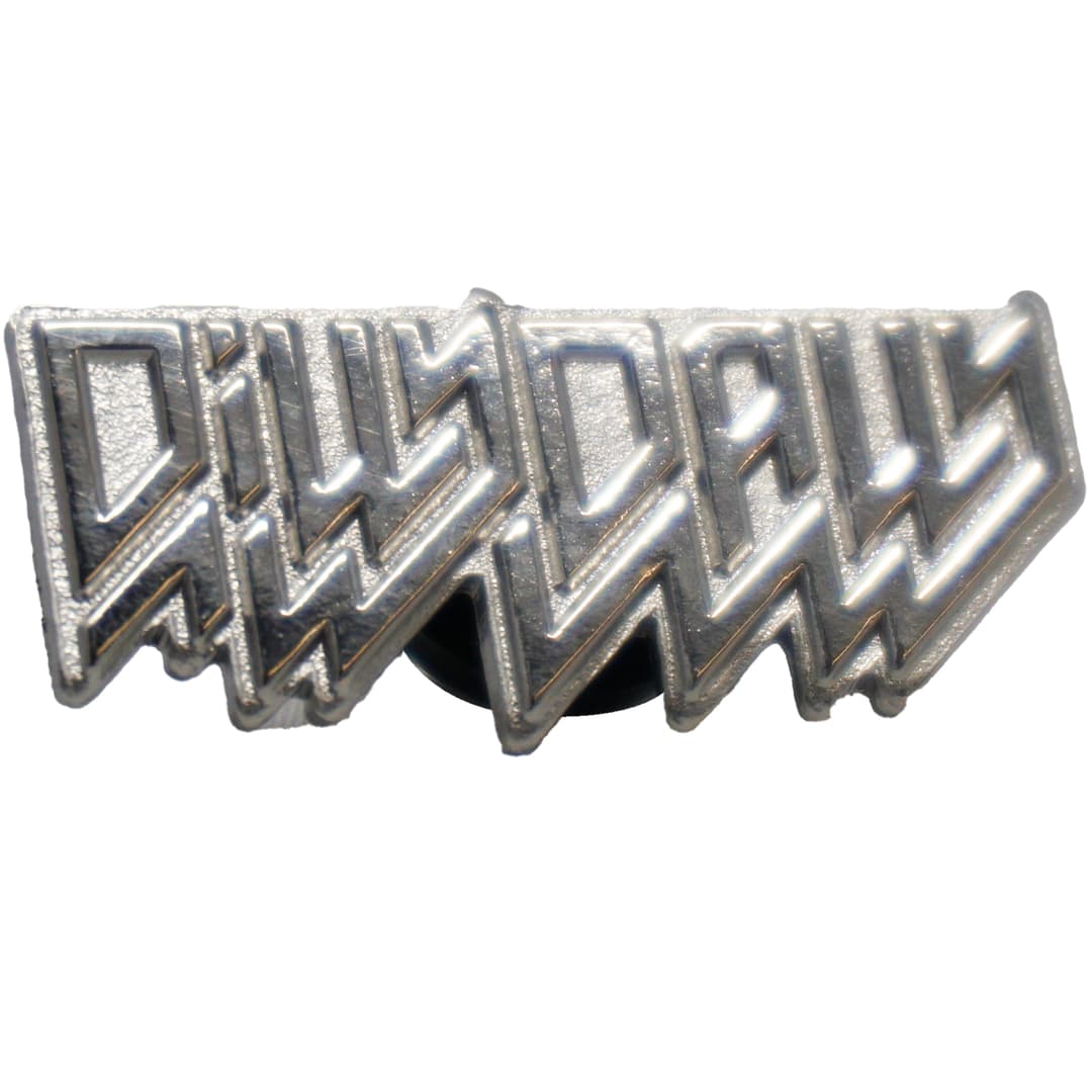 Diestruck Sandblasted Lapel Pins: Iron 1 1/2" W X 1 1/2" H