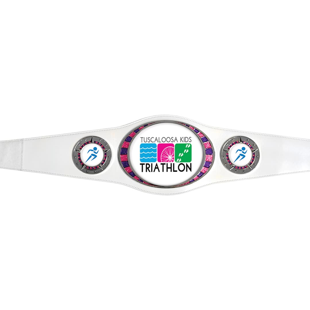 Small Custom Championship Belts: White