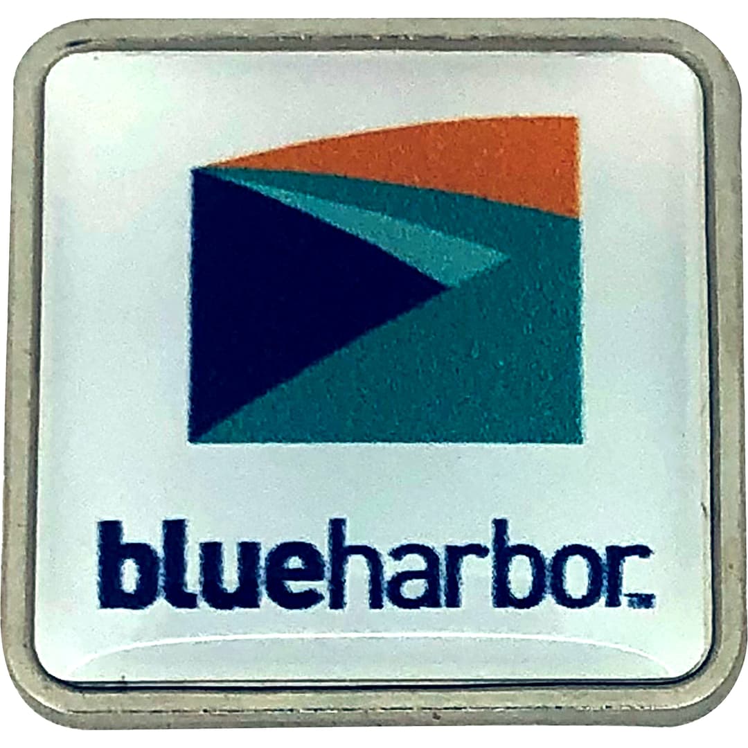 Digistock Lapel Pins: 3/4" W X 3/4" H Rounded Square
