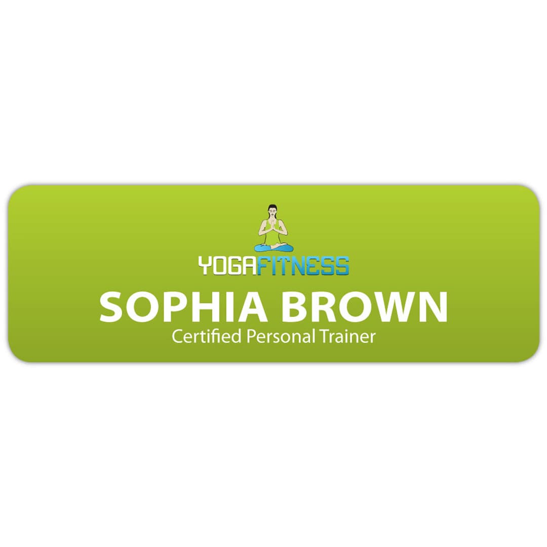 St. Paul Plastic Name Badge (Custom sized between 0 and 3 sq. in.)