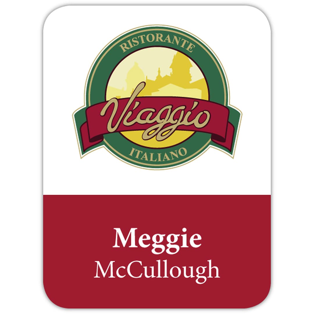 St. Paul Plastic Name Badge (Custom sized between 3 and 6 sq. in.)