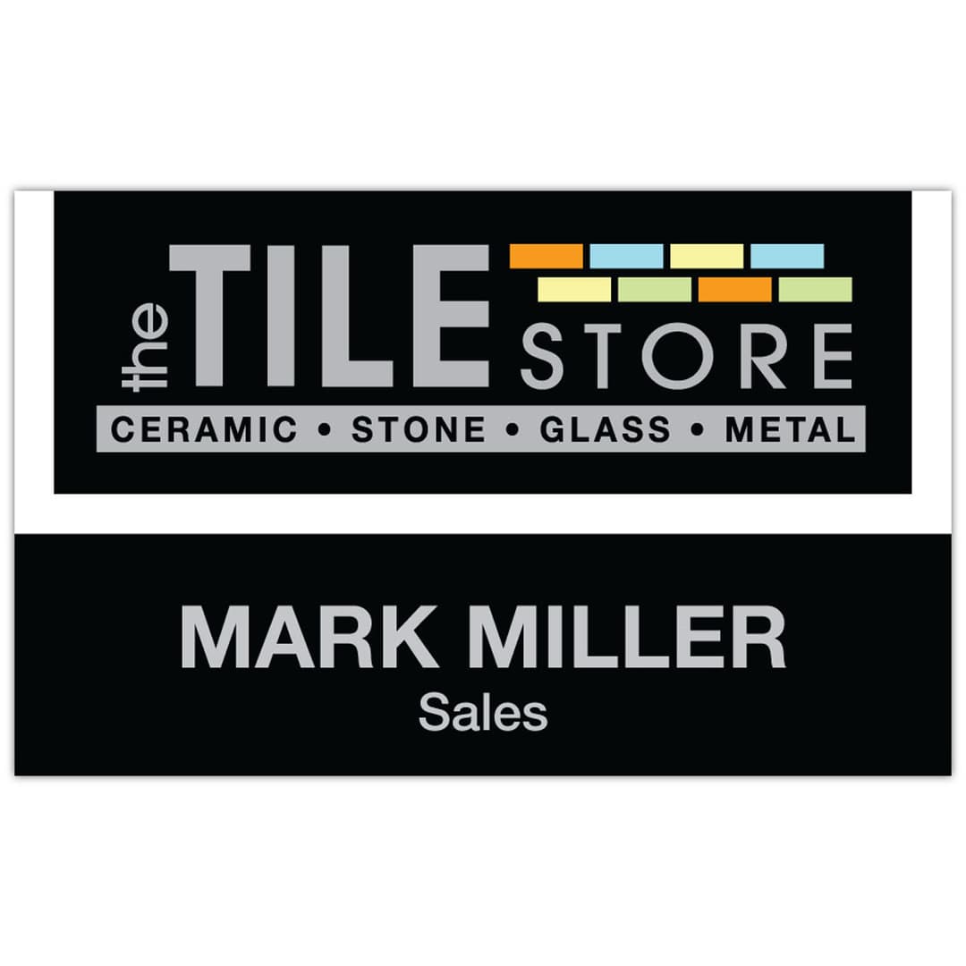 St. Paul Plastic Name Badge (Custom sized between 6 and 9 sq. in.)
