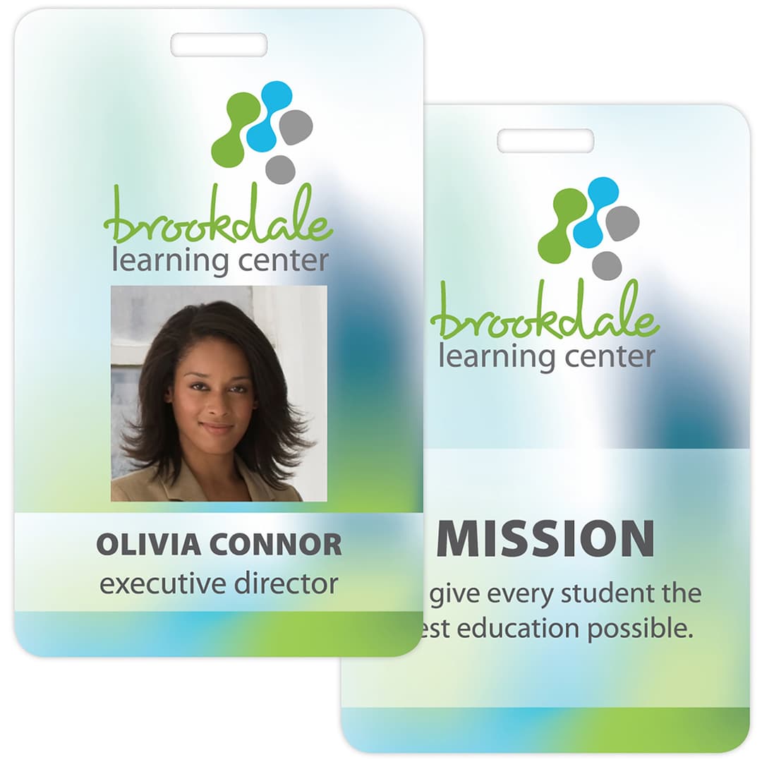 Tacoma Plastic Photo Name Badge: 2-1/8" X 3-3/8