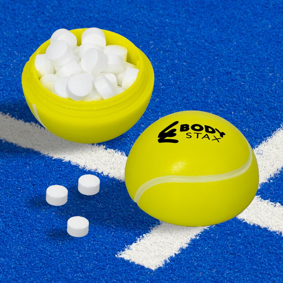 Tennis Ball Mint Container