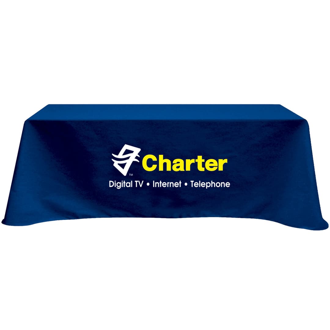 Flat 3-Sided Table Cover - Fits 8 Foot Standard Table: Poly-Cotton