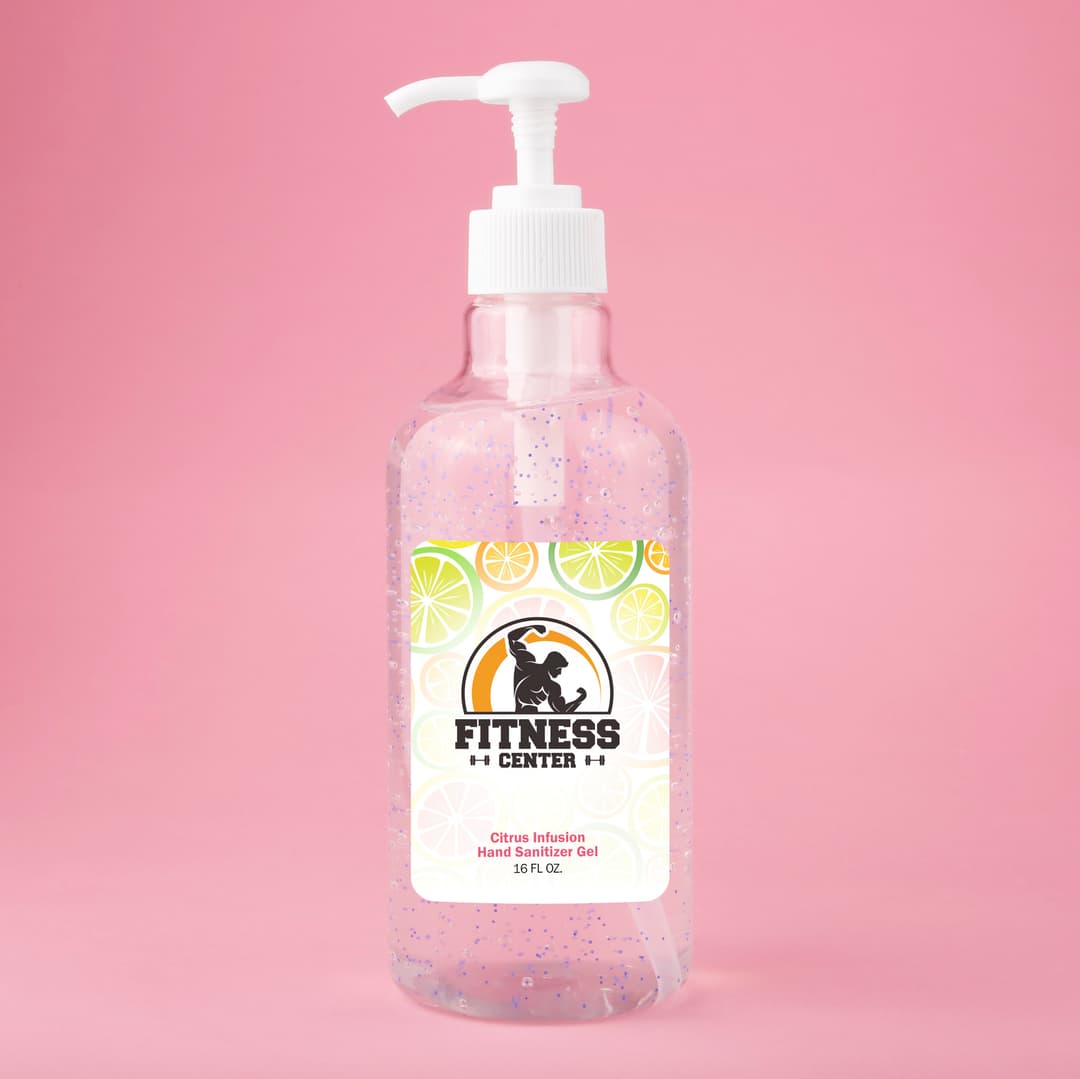 16oz Hand Sanitizer Gel With Moisturizing Beads
