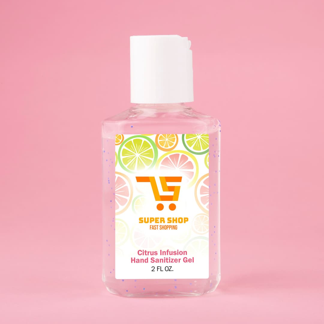 2oz Travel Gel Hand Sanitizer With Moisturizing Beads