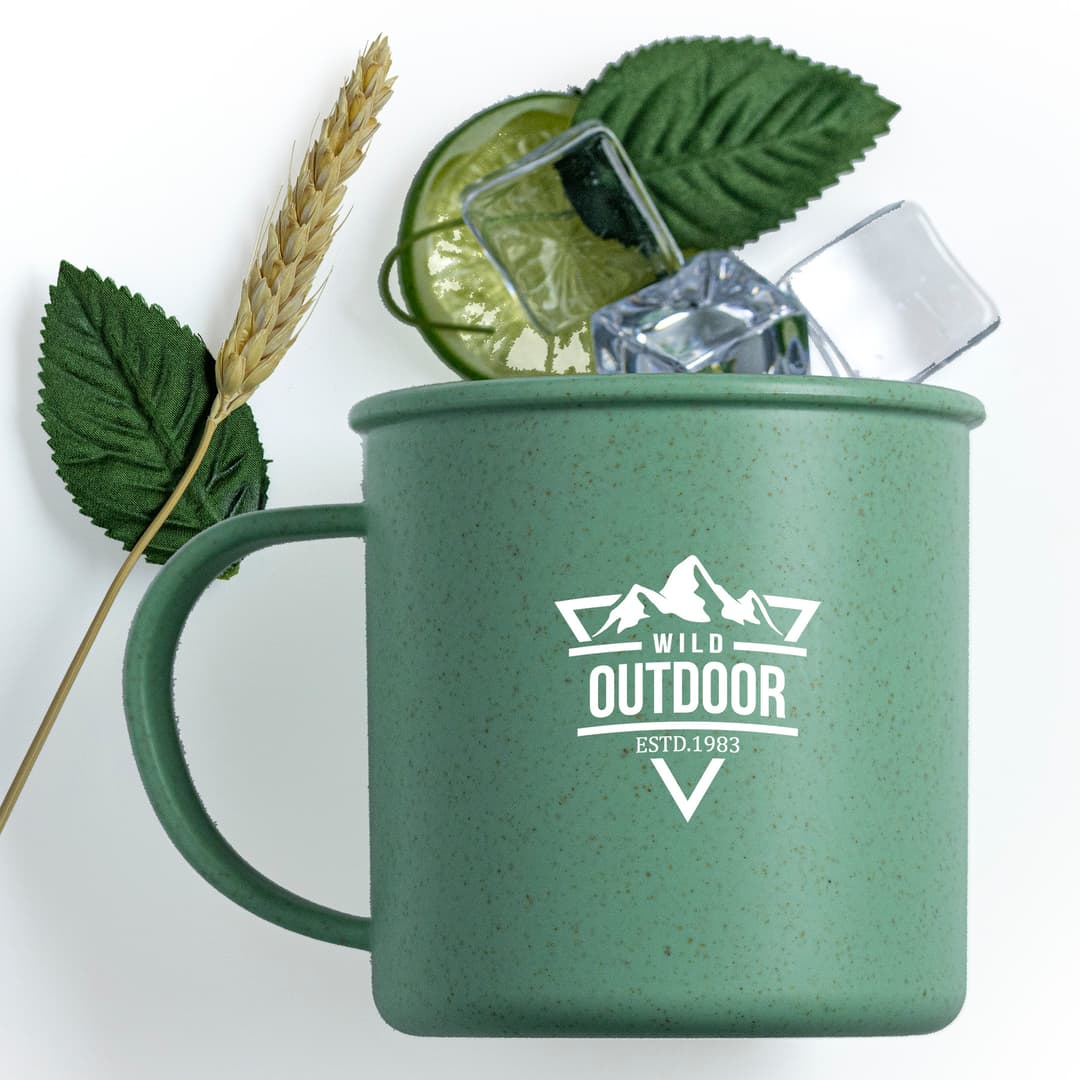 18 Oz Wheat Cup With Handle