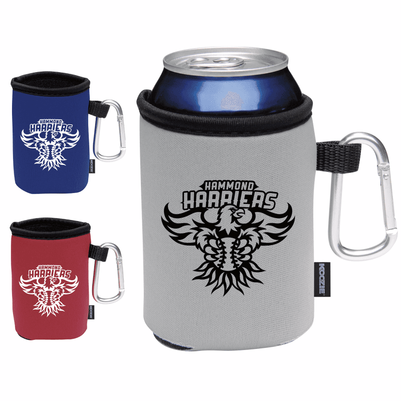 Collapsible Can Cooler with Carabiner