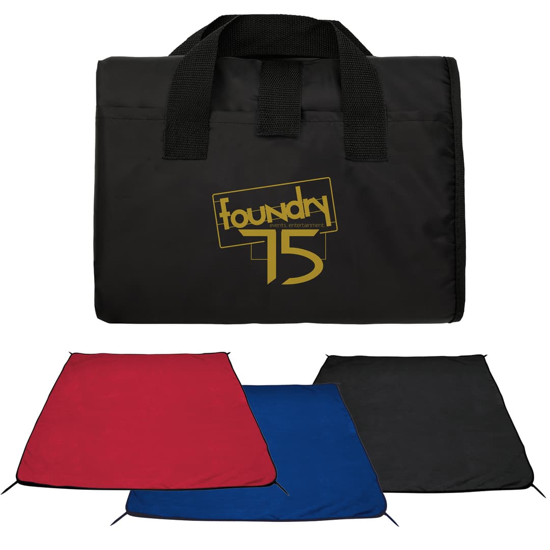 Water-Resistant Recycled Picnic Blanket with Stakes