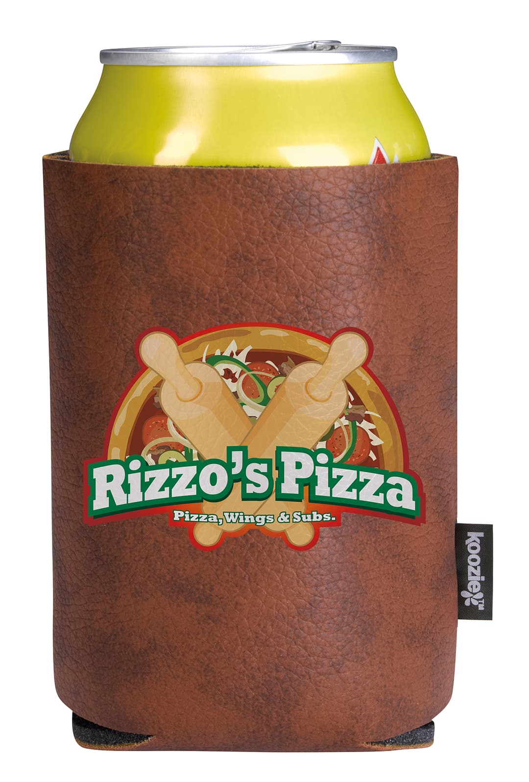Leather-Like Can Cooler