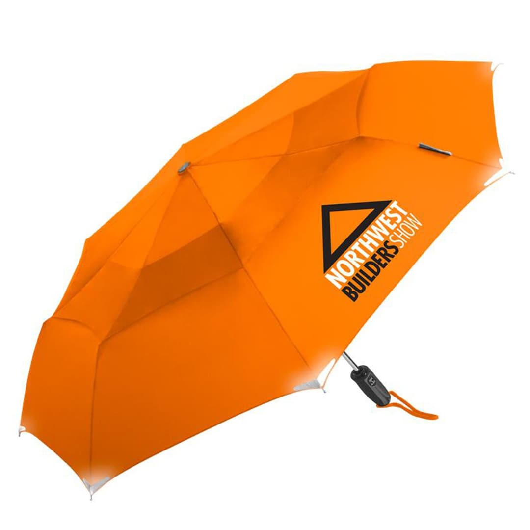 Walksafe® 42" Vented Auto-Open/Close Compact Umbrella