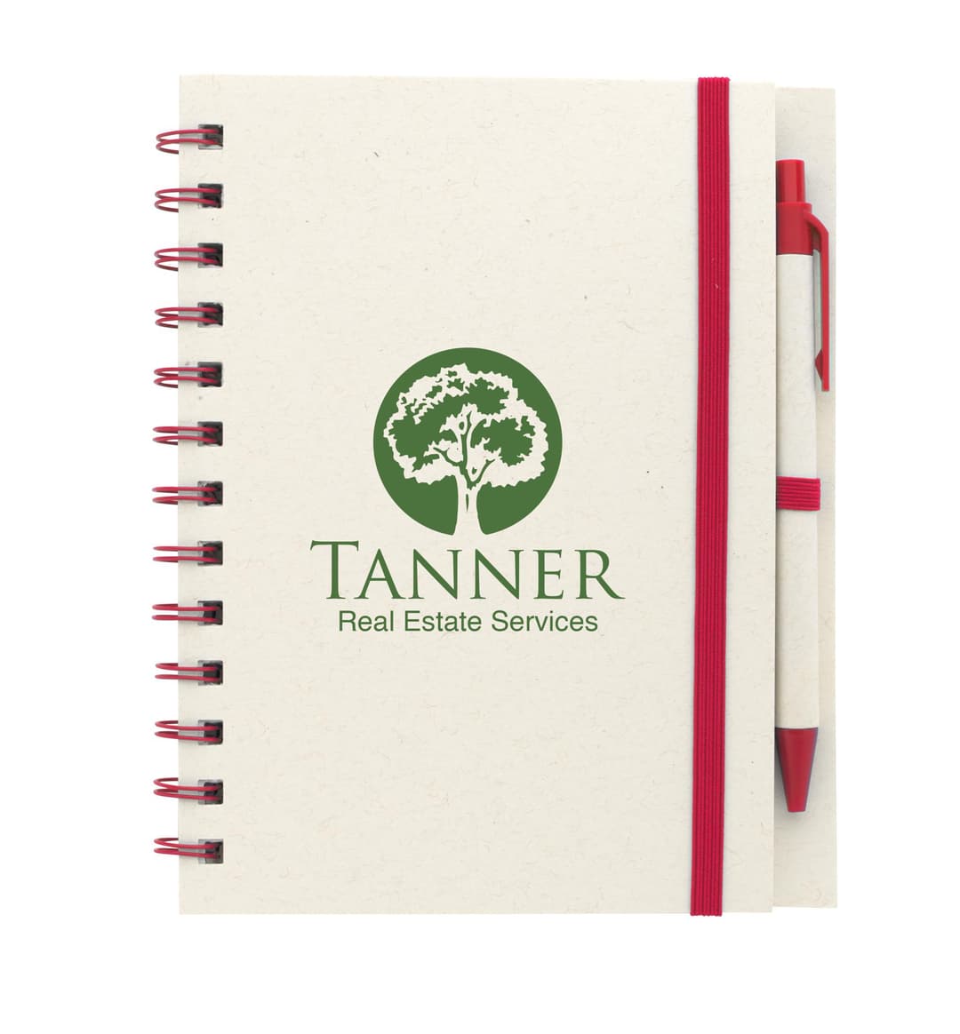 BoC Recycled Paper Spiral Notebook with Pen
