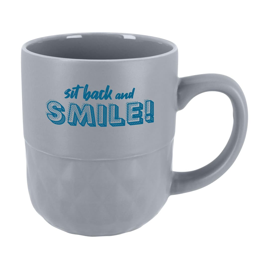 Coffee Mug with Facet Texture - 16 oz.