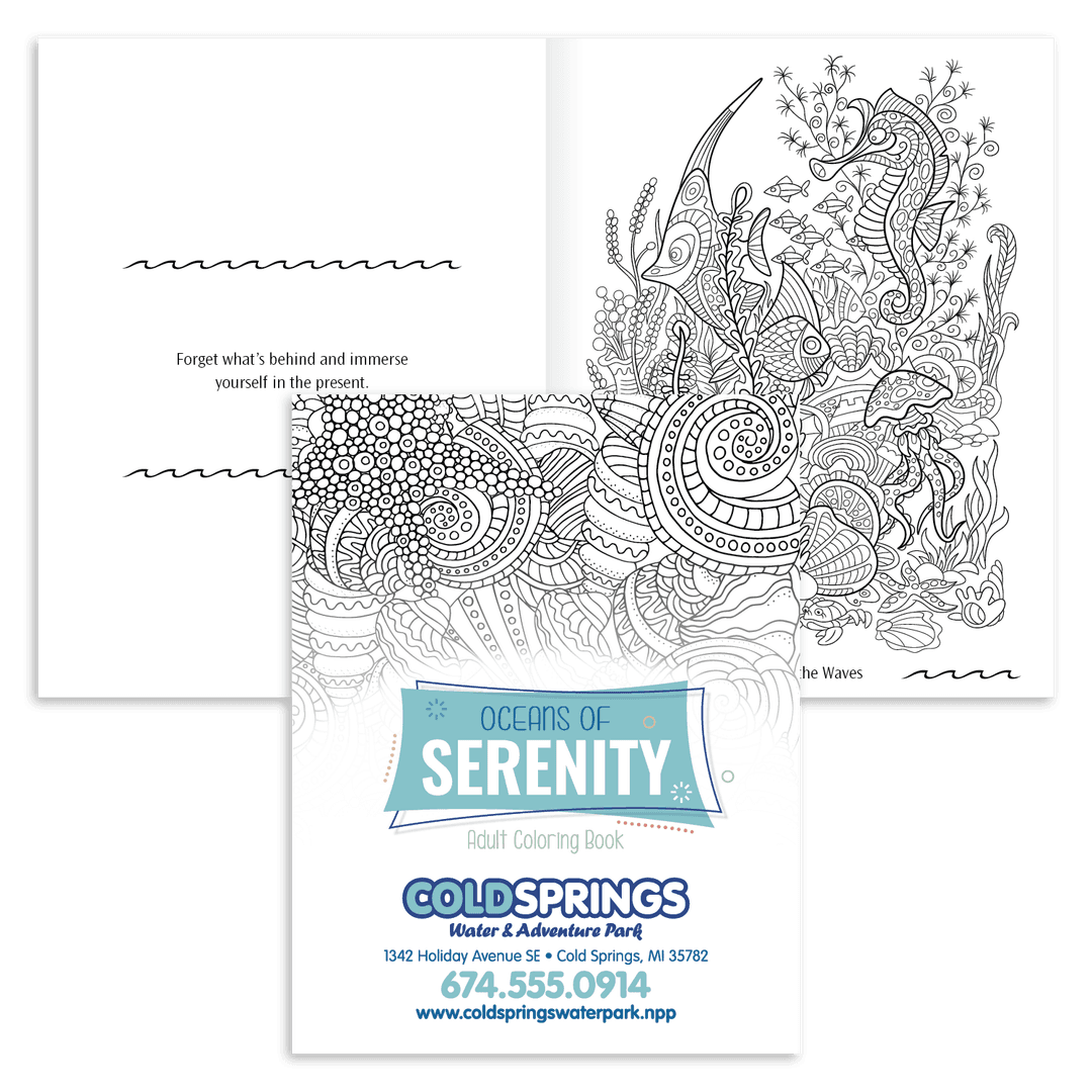 Oceans of Serenity Adult Coloring Book