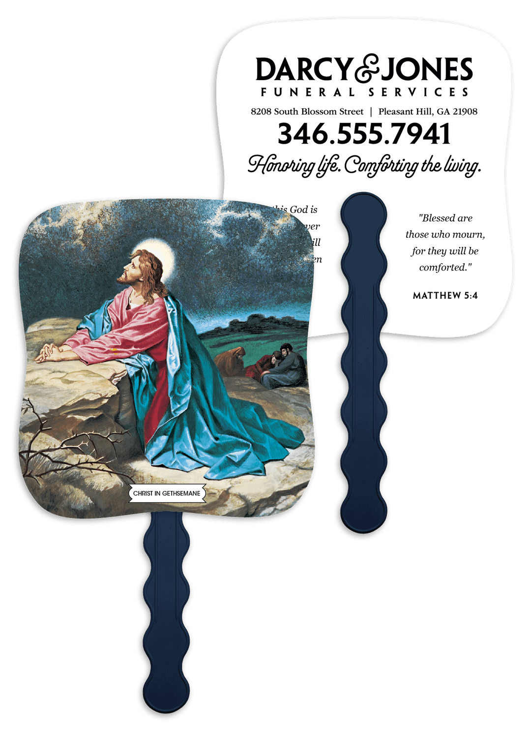 Christ In Gethsemane - Pictorial Fan